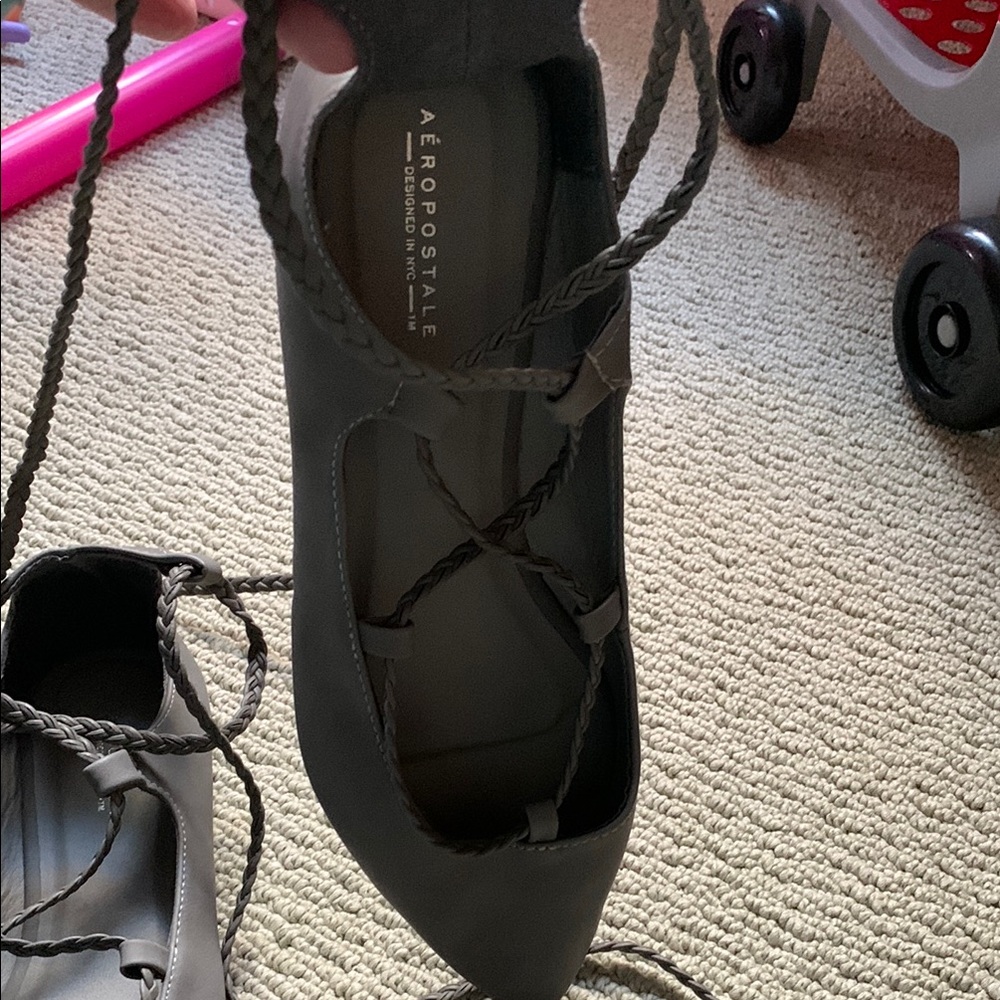 Aeropostale Women's Black Ballet Flats